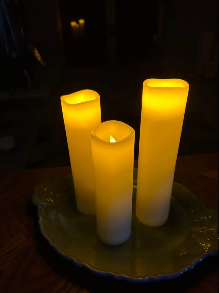 Brand New 3 Pack Real Wax LED Flameless Candles with Remote - photo 5