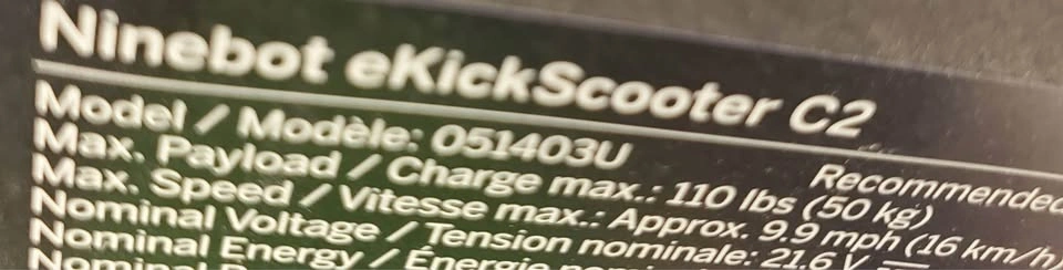 Ninebot eKickScooter C2 - photo 3