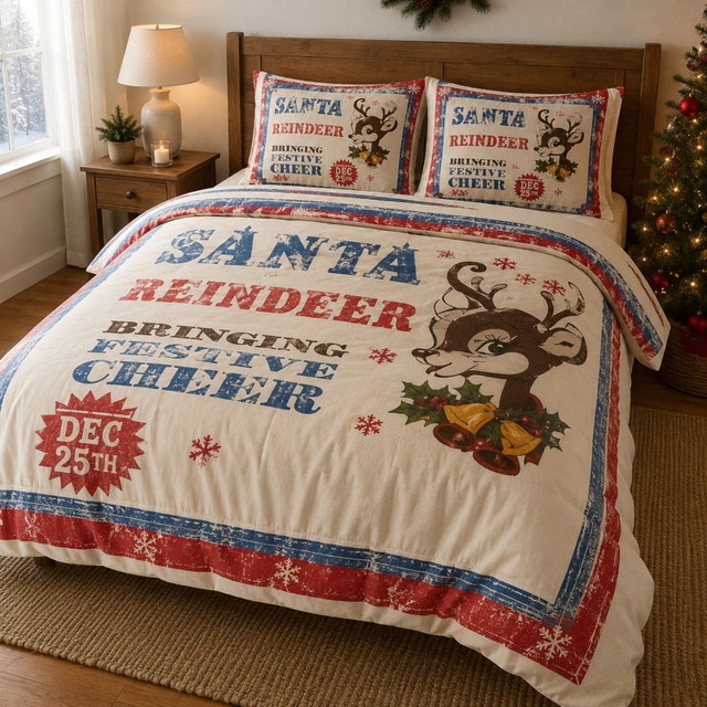 Holiday Time Christmas Duvet Cover Set