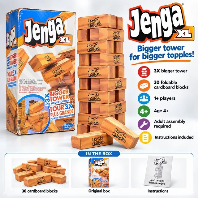 Hasbro Jenga XL Giant Tower Game - photo 4