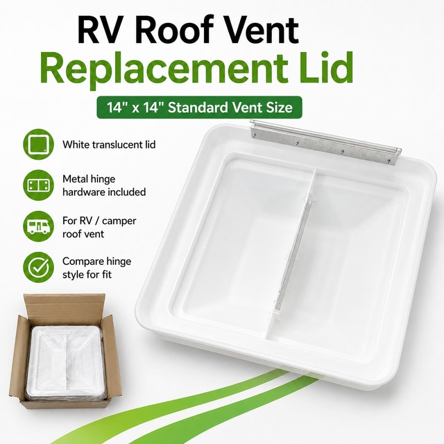 RV Roof Vent Replacement Lid 14x14