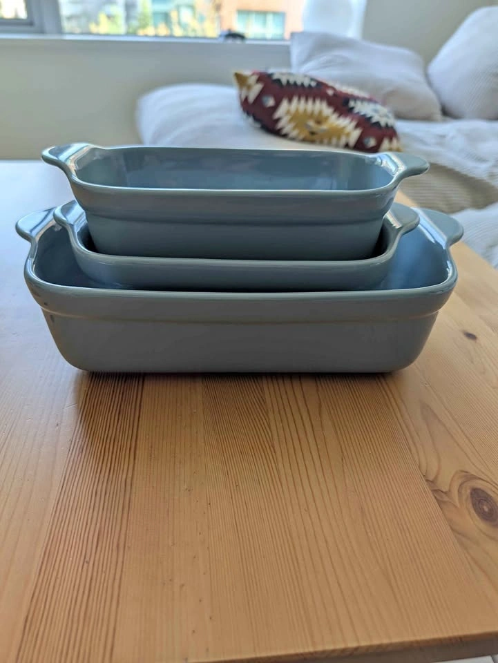 Our Place 3-Piece Ceramic Baking Dish Set - Blue