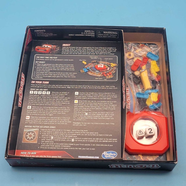 Disney Pixar Cars 3 Trouble Pop-O-Matic Board Game - photo 2