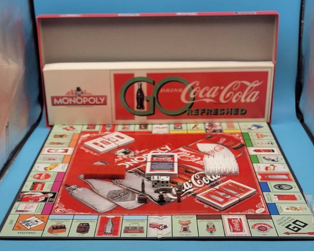 Monopoly COCA-COLA 125th Anniversary Collectors Edition Complete