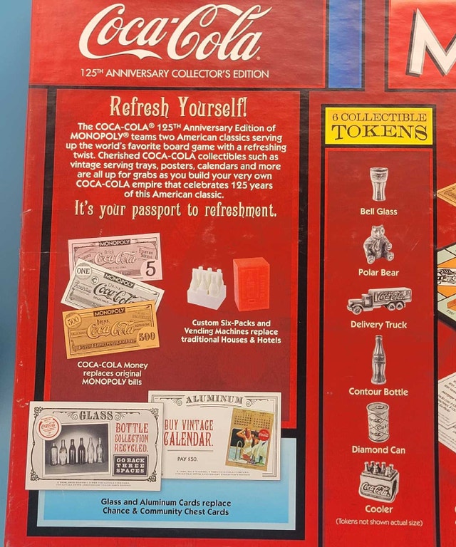 Monopoly COCA-COLA 125th Anniversary Collectors Edition Complete - photo 4