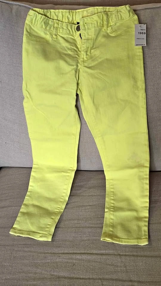 GapKids 1969 Neon Yellow Jeans Size 8