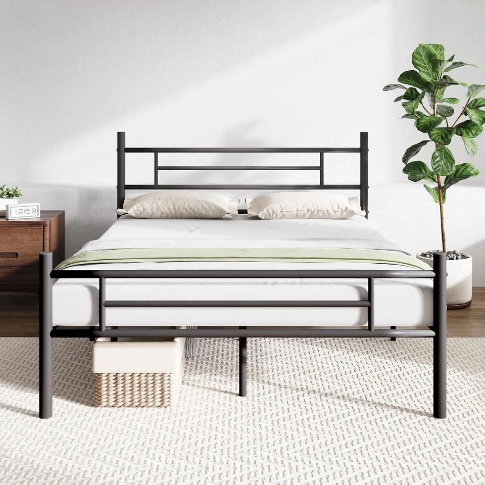 Queen Size Platform Bed Frame, Strong Slats, No Box Spring - photo 2