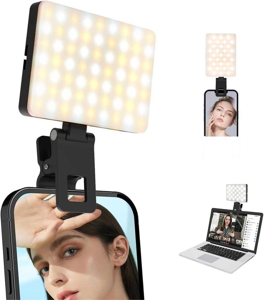 Selfie Light, Rechargeable LED for Phone, Tablet, Laptop