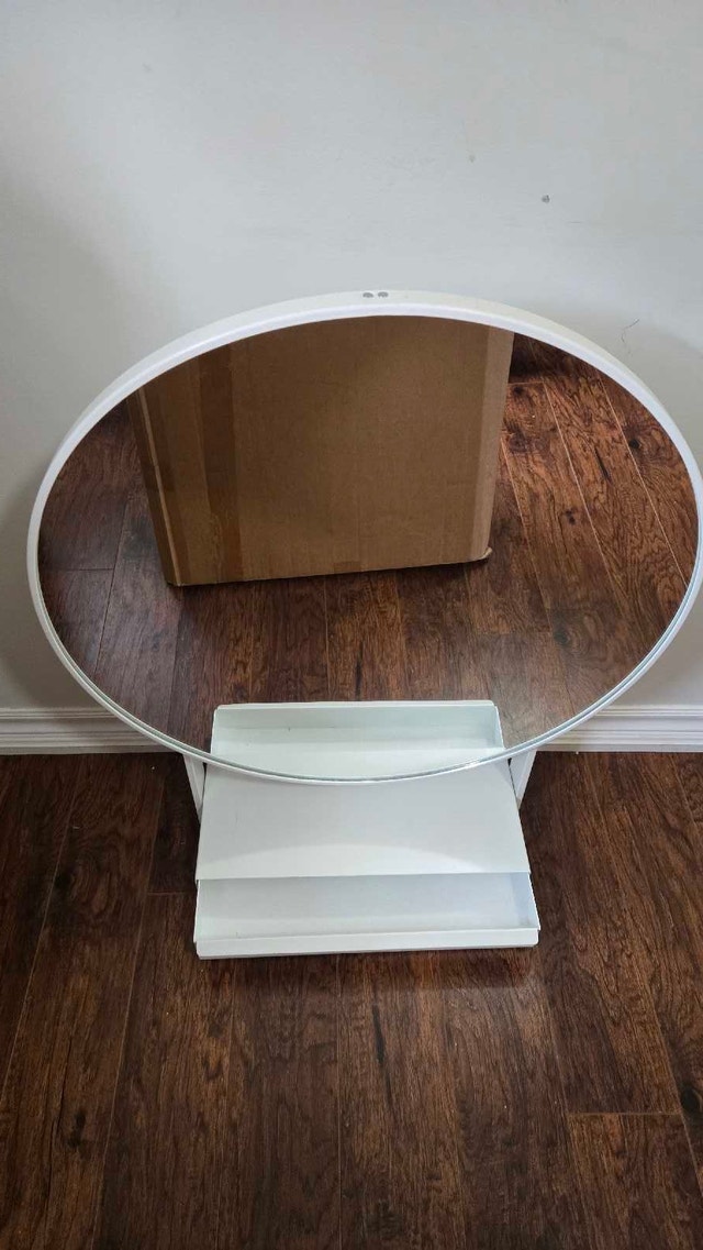 Large mirror with drawer