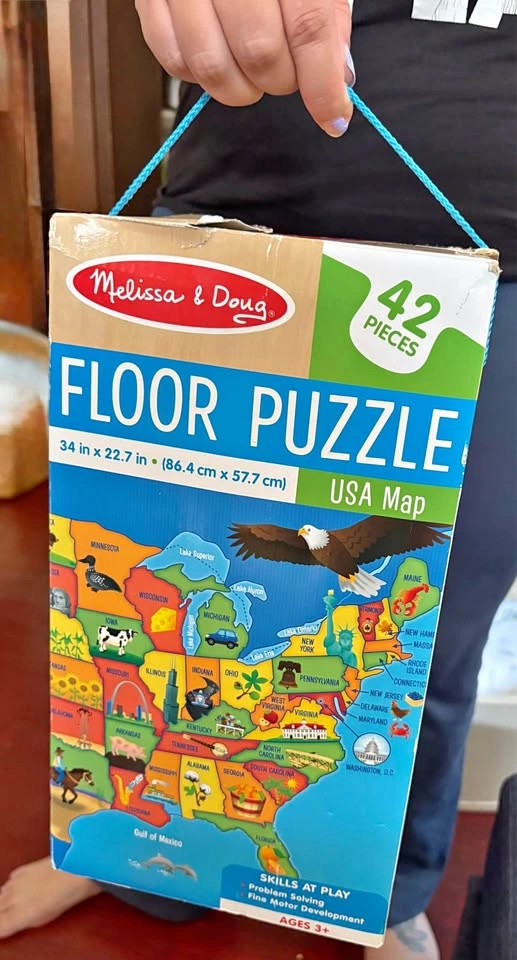 Melissa & Doug USA Map, Construction and Pete the Cat Puzzles
