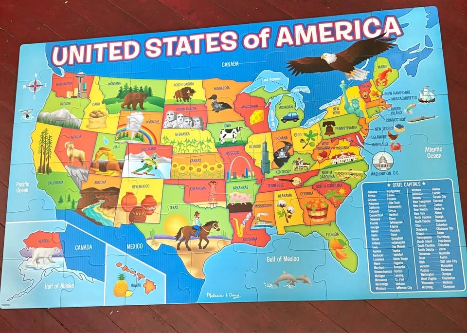 Melissa & Doug USA Map, Construction and Pete the Cat Puzzles - photo 2