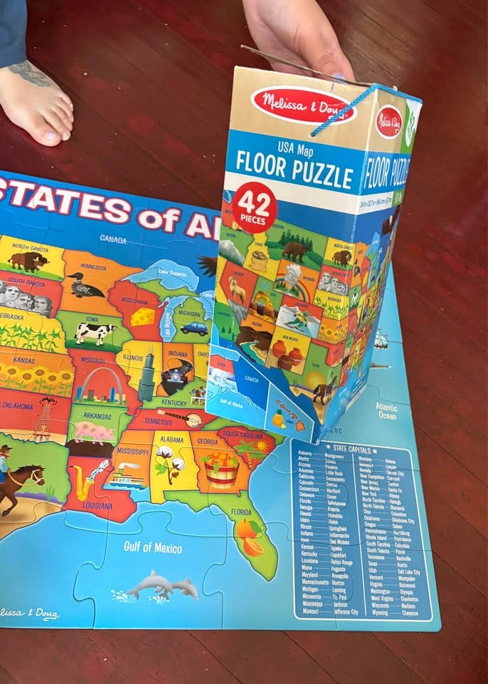 Melissa & Doug USA Map, Construction and Pete the Cat Puzzles - photo 3