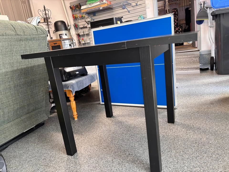 Black Flip-Top / Extendable Table - photo 2