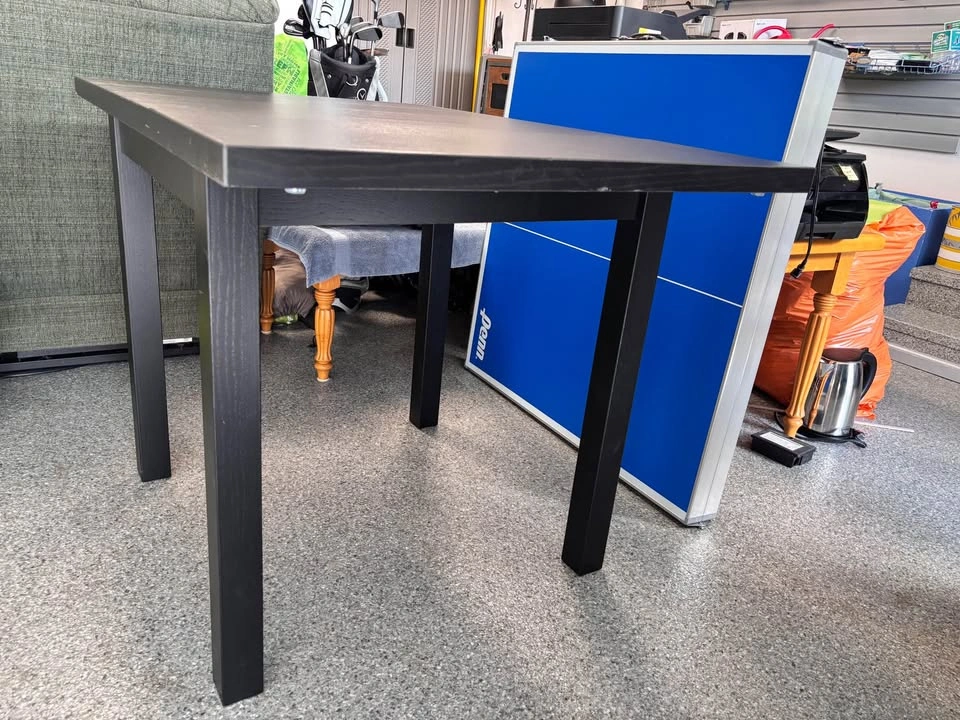 Black Flip-Top / Extendable Table - photo 3