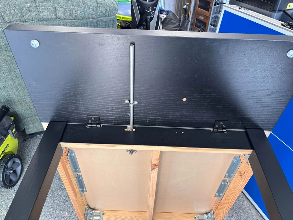 Black Flip-Top / Extendable Table - photo 4