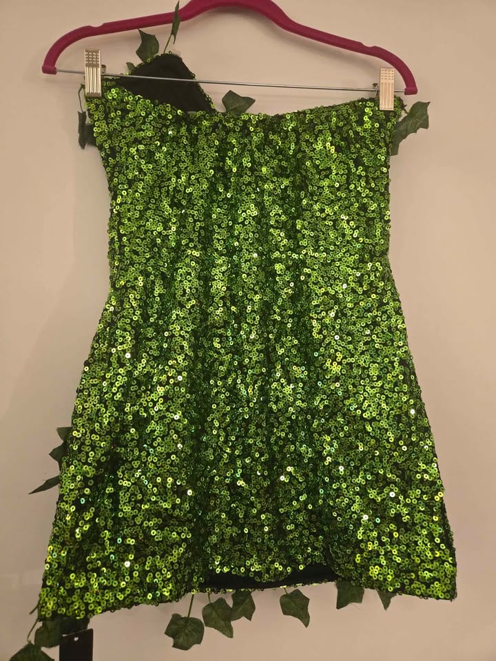 Green Sequin Poison Ivy Costume - photo 3