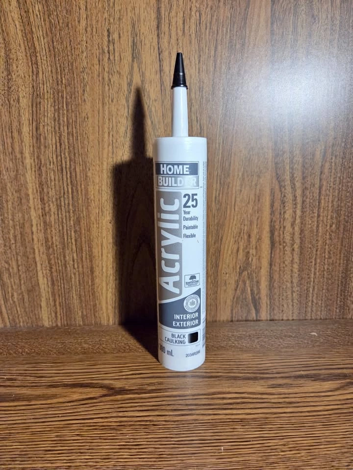 Fresh Bottle of Black Acrylic Caulking