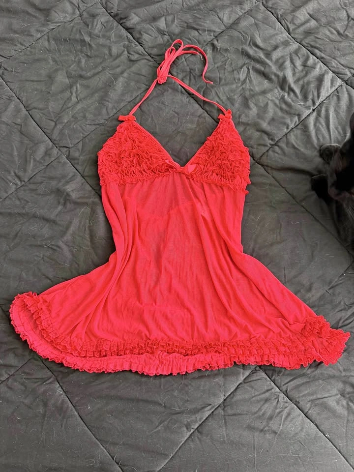 leg avenue red babydoll lingerie
