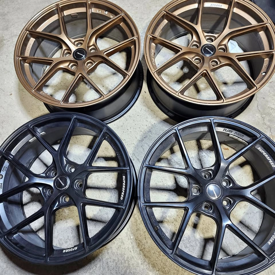 19 inch Superspeed RF05RR flow form alloy rims 5x114.3 like new