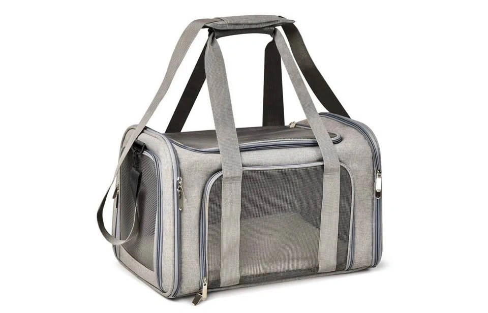 Henkelion TSA Airline Approved Pet Carrier (Grey) - 15 lbs - photo 3