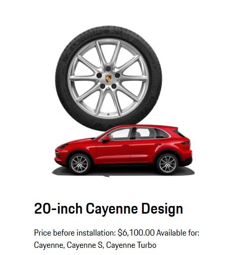 20 inch Porsche Cayenne OEM rims with Michelin winter tires - photo 2