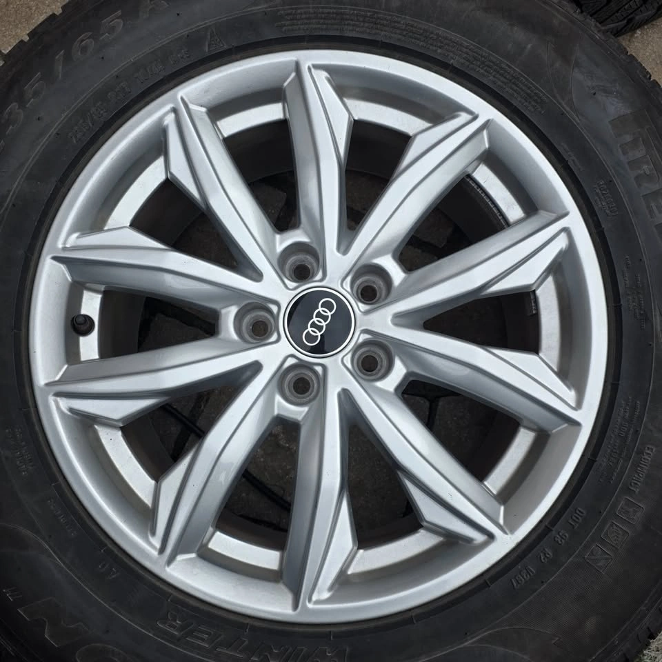 235/65/17 Pirelli winter tires with Audi OEM rims 5x112 - photo 2