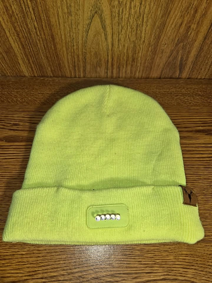 Neon Yellow Toque with Light