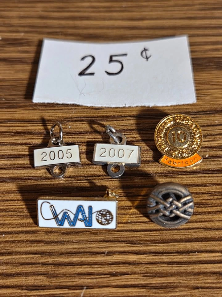 25¢ Assorted Pins and Charms