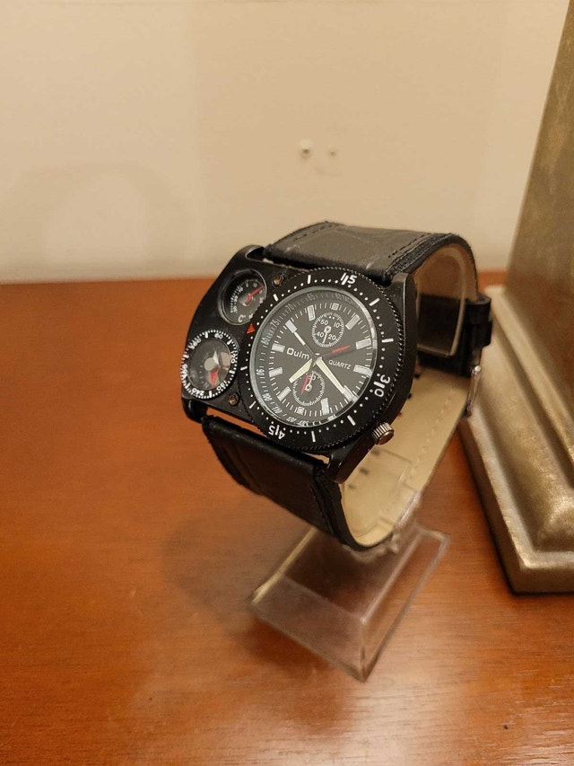 Brand New Oulm Black Multi-Dial Men's Watch - photo 2