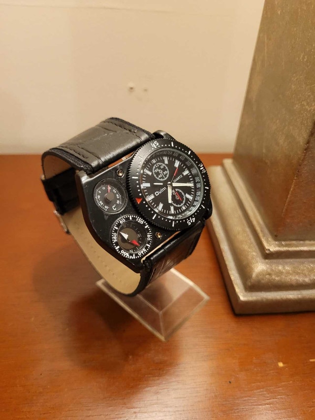 Brand New Oulm Black Multi-Dial Men's Watch - photo 3