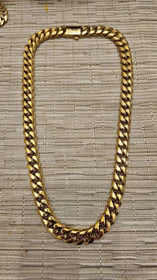 14K Gold Plated Cuban Link Chain