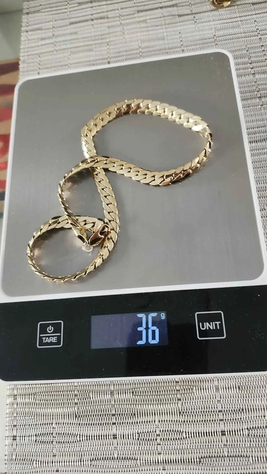 14K Gold Plated Curb Link Chain Necklace - photo 4