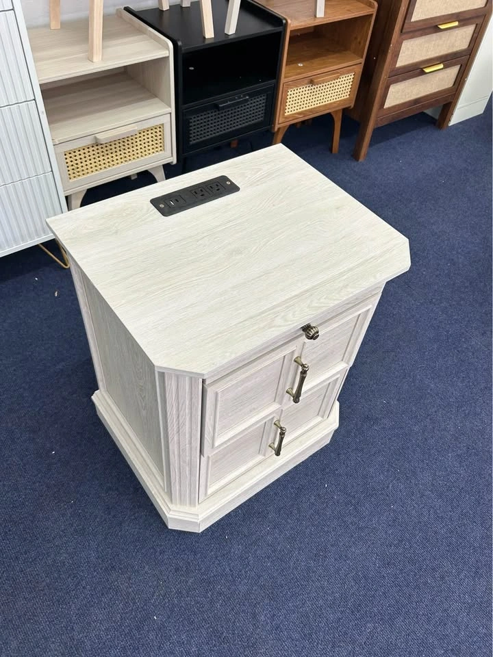 24.1” Tall Nightstand with Charging Station & Pull-Out Tray - photo 3
