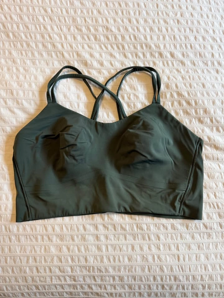 Lululemon like a cloud longline dark green - size 12 - photo 2