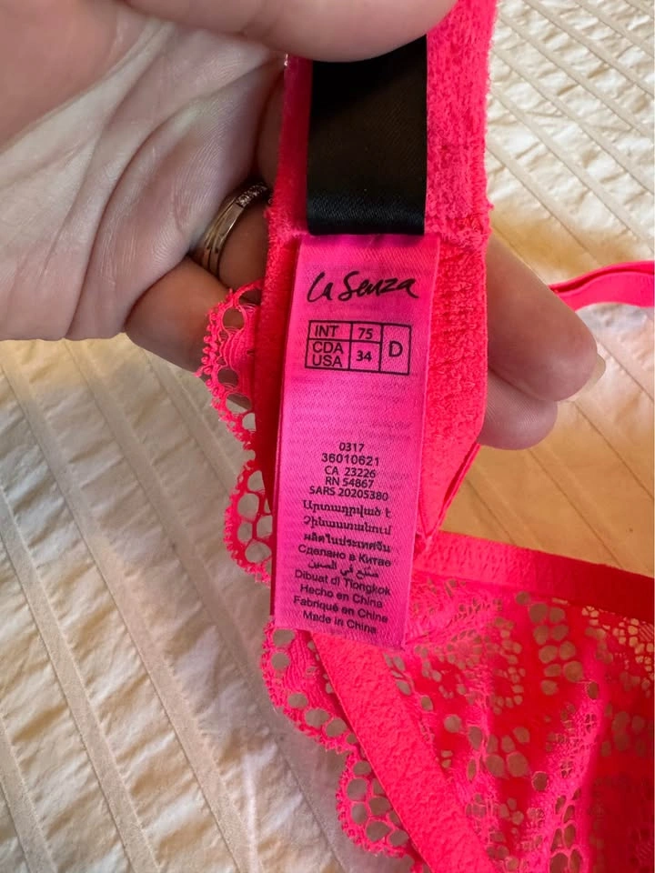La Senza 34D pink Lace Bra - photo 2