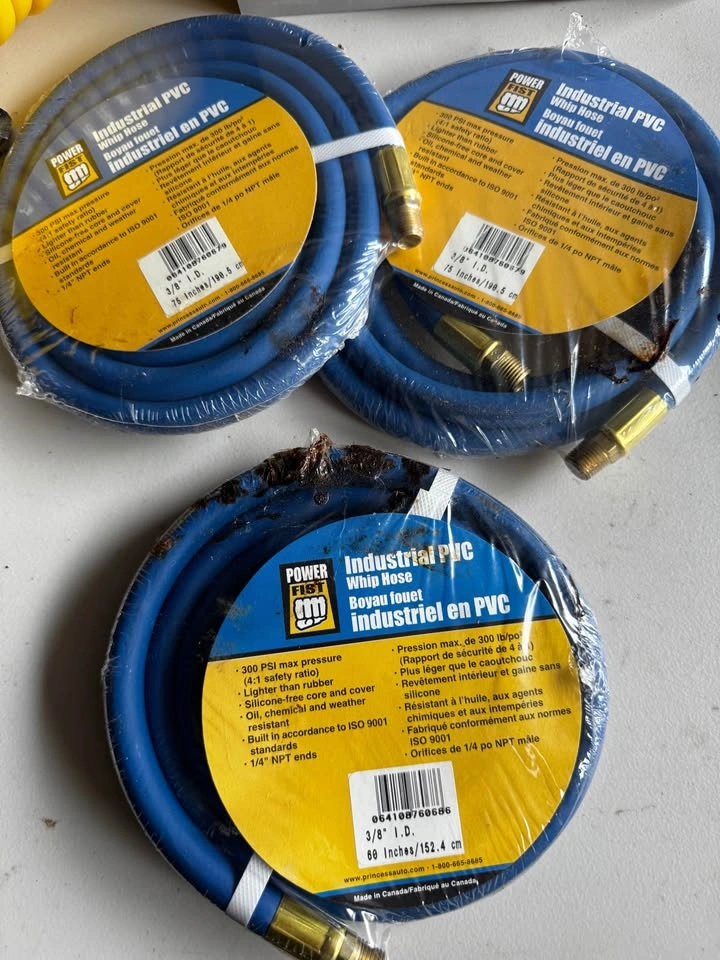 Air Hose Bundle - New/Unused - Mastercraft 50ft + 3 Whip Hoses - photo 2