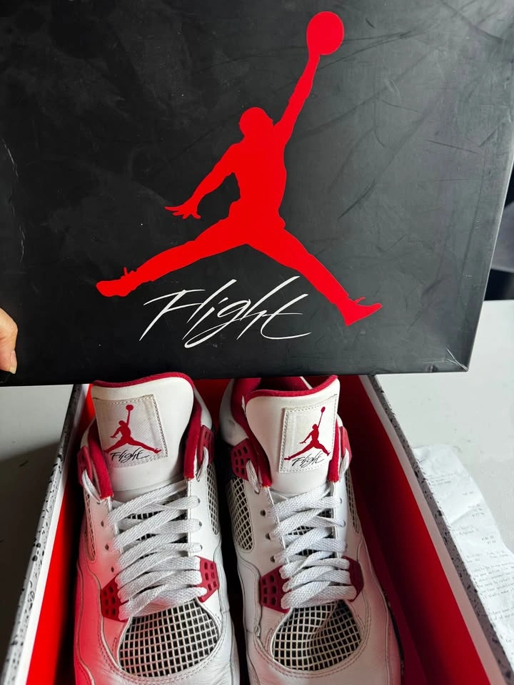 Air Jordan 4 Retro "Fire Red" 2012 - Size 12 - OG Box + Receipt - photo 2