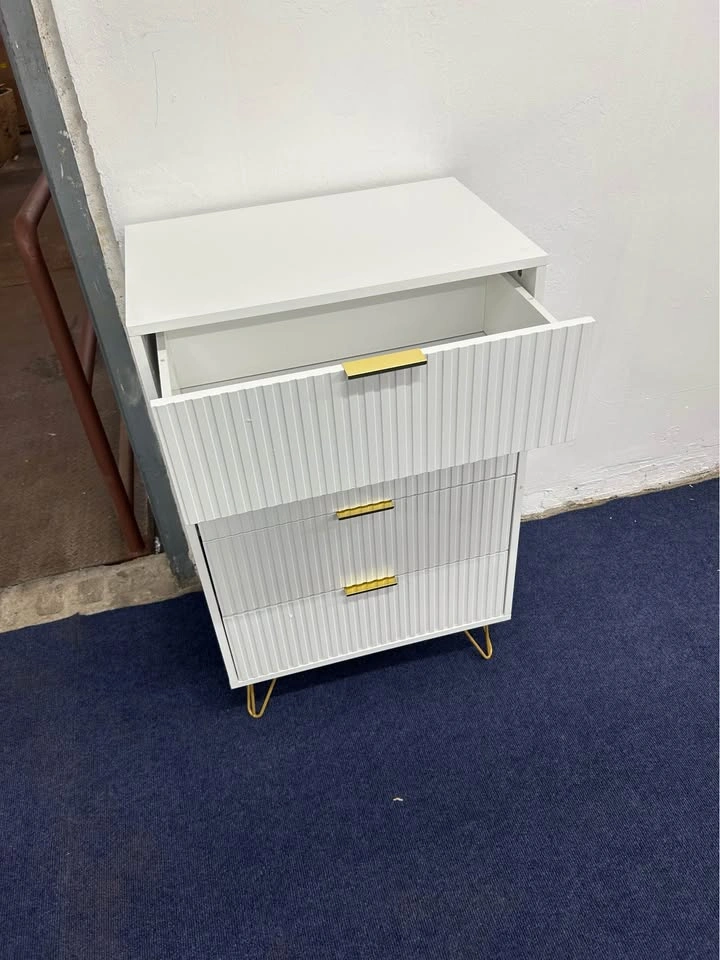 4 Drawer Dresser, Tall Storage Chest with Metal Legs - photo 3