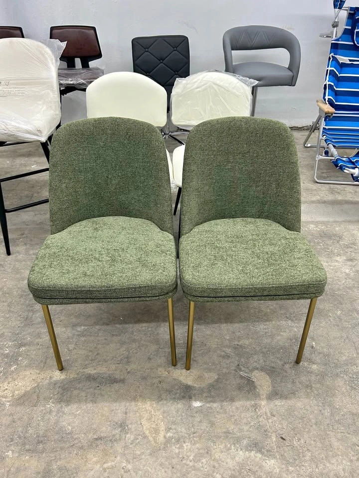 CHITA Modern Dining Chairs Set of 2 – Moss Green