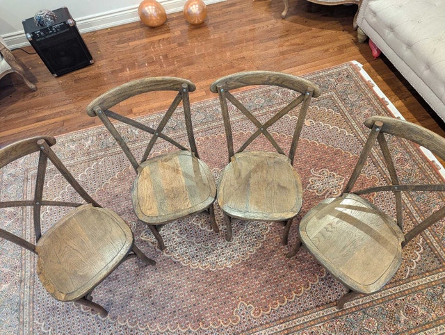Cross Back French Chairs - photo 2