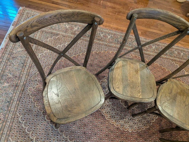 Cross Back French Chairs - photo 3