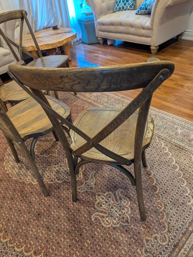 Cross Back French Chairs - photo 5