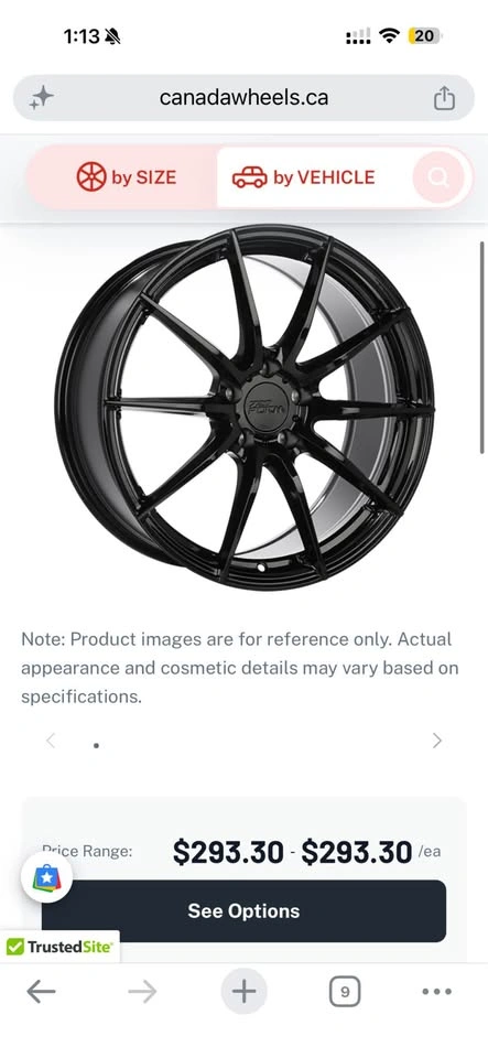 19" 720Form RF2-R Wheels + Michelin Pilot Alpin PA4 Tires - photo 4