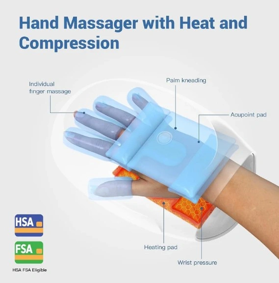 Cordless Hand Massager with Heat, Air Compression & Vibration - photo 3