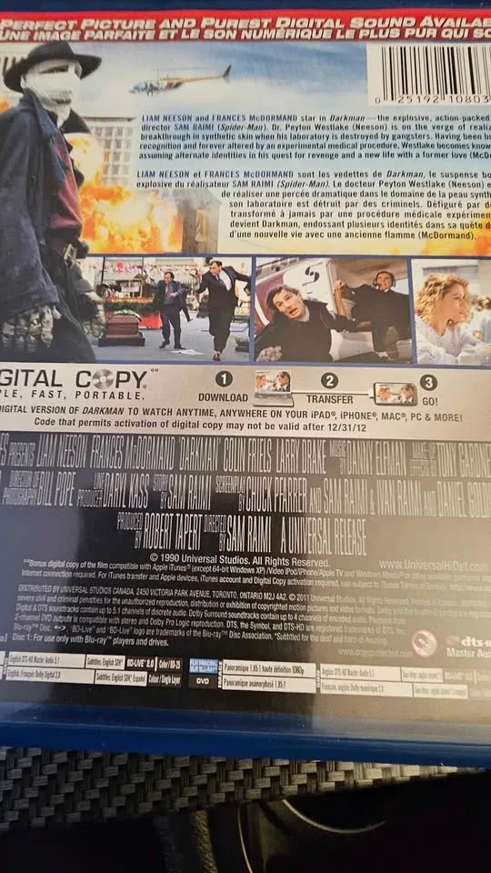 DARKMAN BLU RAY -NEW!!! image indicator(2)