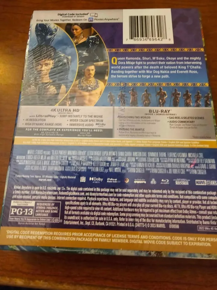 BLACK PANTHER WAKANDA FOREVER 4K STEELBOOK image indicator(2)