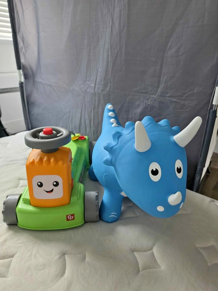 Fisher-Price Toy truck and Blue Dinosaur Hopper