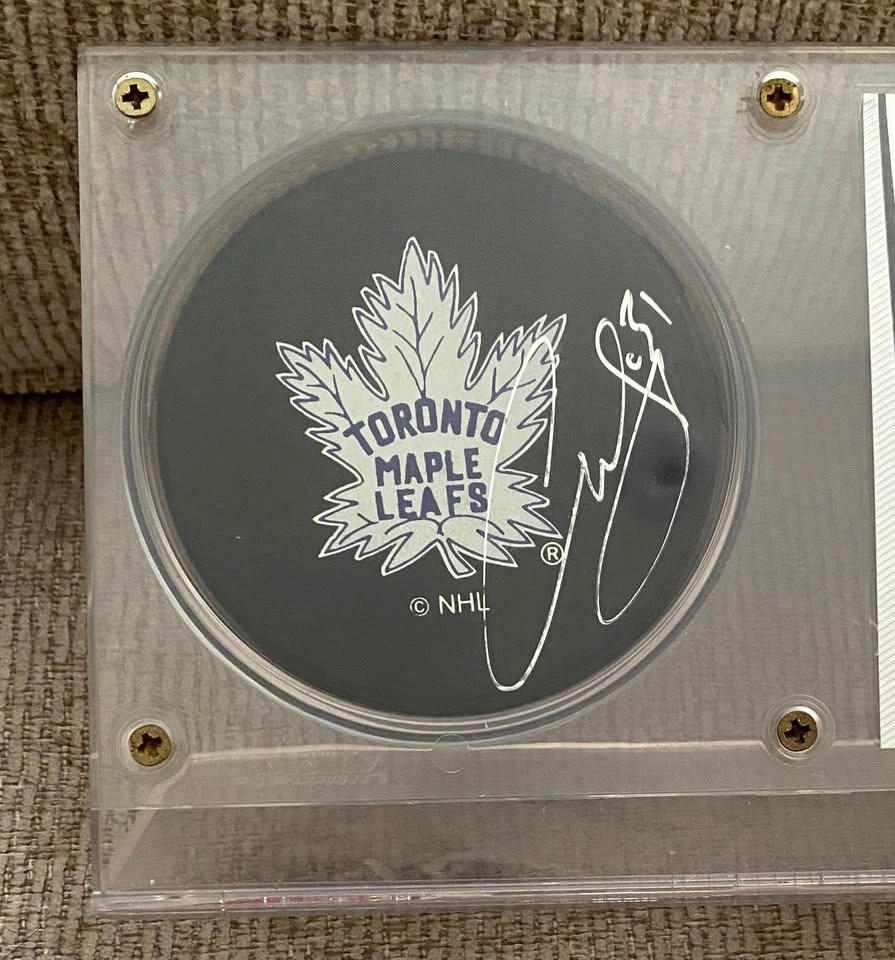 Curtis Joseph (Kujo) Signed Toronto Hockey Puck - photo 3
