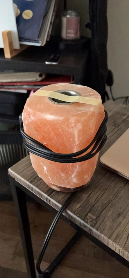 Himalayan Salt Lamp with Oil Warmer