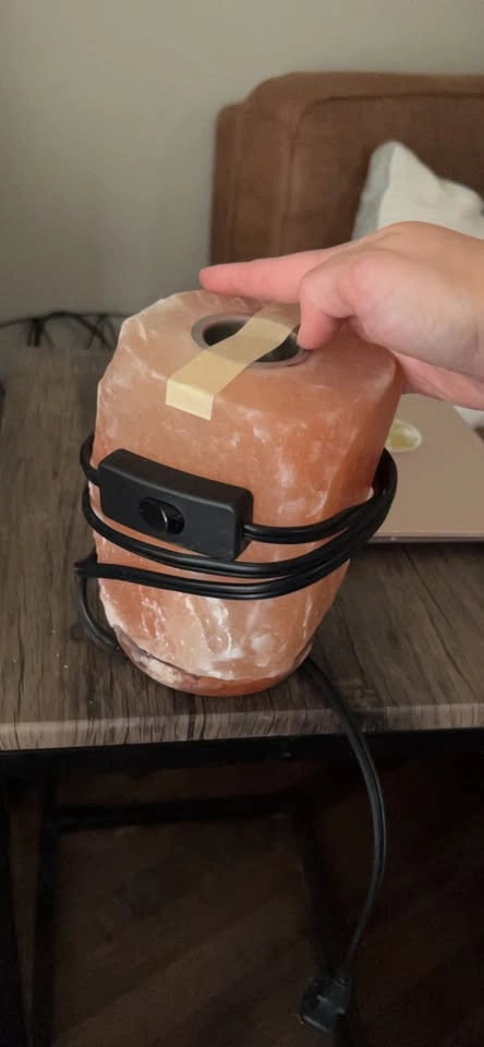 Himalayan Salt Lamp with Oil Warmer - photo 3